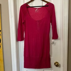 Free People Anthropologie Pink Tunic Dress Med